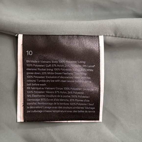 LULULEMON Wunder Puff Waist Jacket Size 10 - Picture 12 of 12